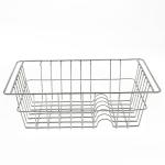 Home Kitchen Stainless Steel Sink Rack Basket for Dish Drying Organization Storage Holders & Racks for Store or Kitchen Use
