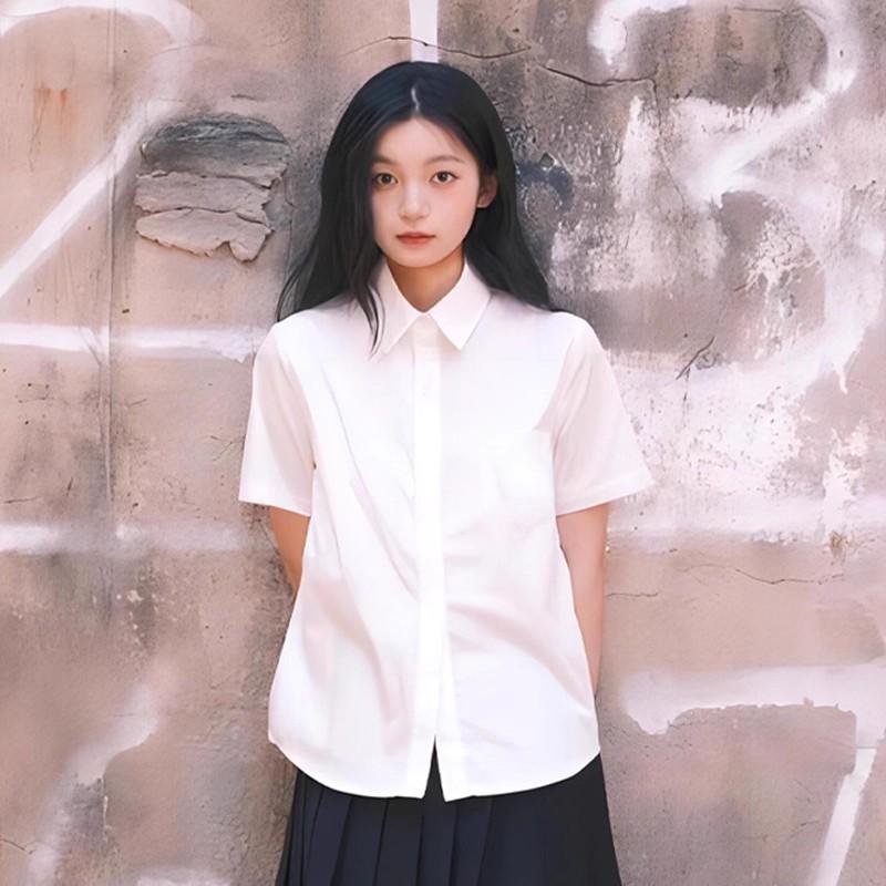 Japanese college style JK white shirt, finally found the treasure item that makes you easily wear out the campus style!